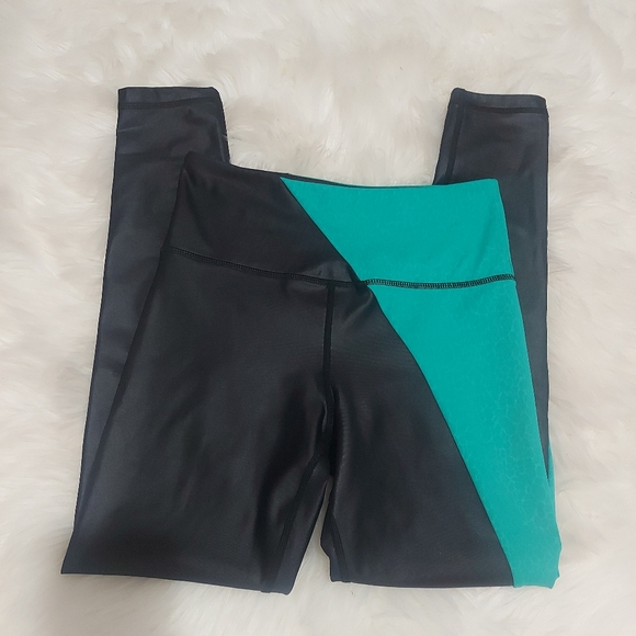 Zyia Metallic & Teal leggings - Picture 4 of 10